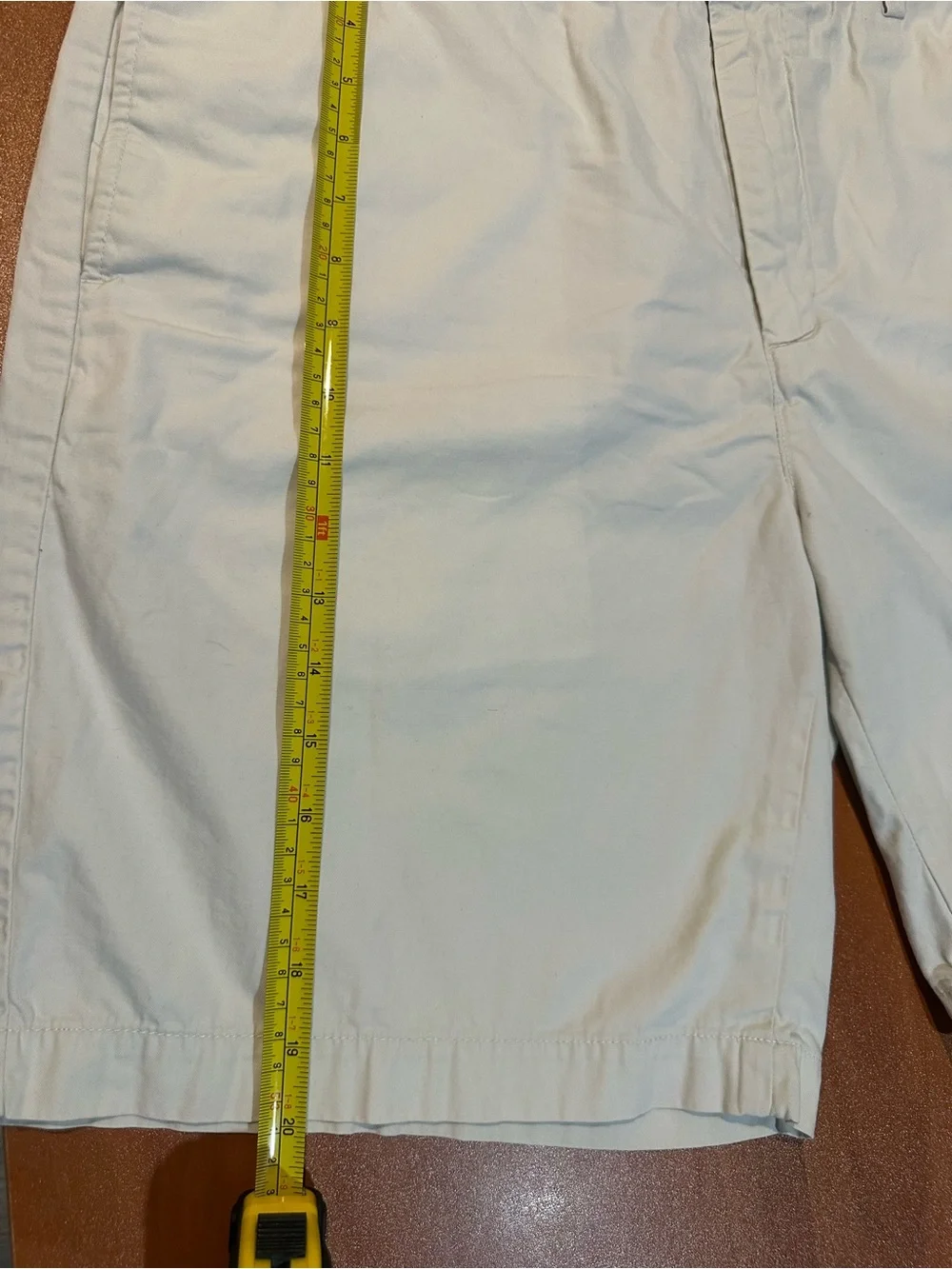 Vineyard Vines Men’s 100% Cotton Khaki Chino Shorts Size 36 Flat Front Beige